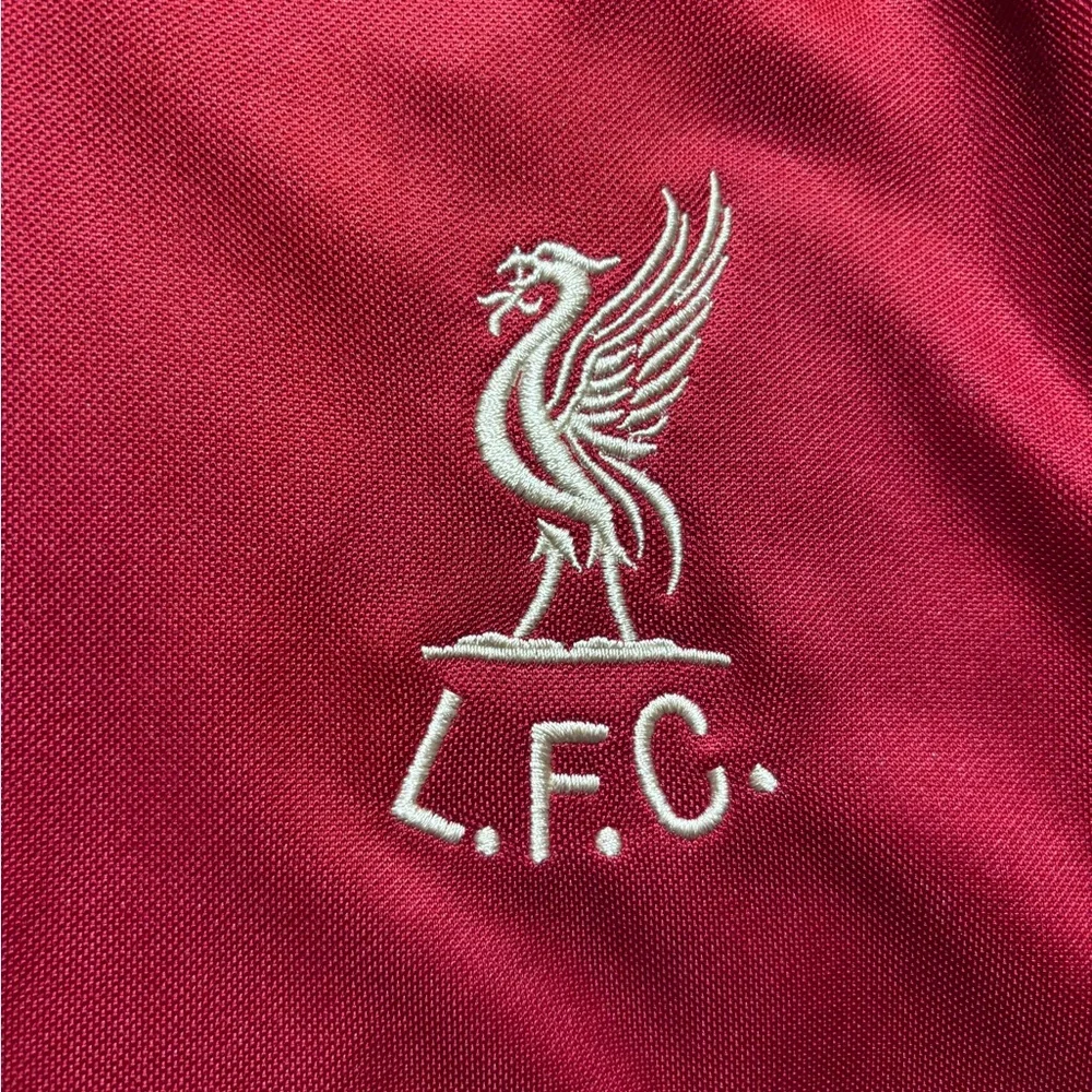 Red Liverpool Soccer Zip-Up Track Jacket Boys or Girls 10 Excellent Condition